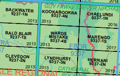 Wards Mistake 9337-4-S NSW Topographic Map