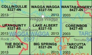Lake Albert 8327-1-S NSW Topographic Map - Printed