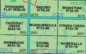 Murrumbucca 8725-4N NSW Topographic Map - Printed