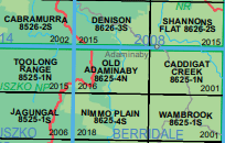 Old Adaminaby 8625-4-N NSW Topographic Map - Printed