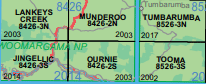 Ournie 8426-2-S NSW Topographic Map - Printed