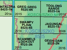 Swampy Plain 8525-4S NSW Topographic Map - Printed
