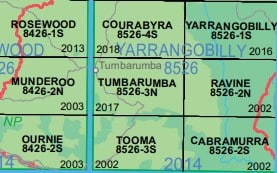Tumbarumba 8526-3N NSW Topographic Map - Printed