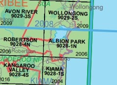 Wollongong 9029-2S NSW Topographic Map - Printed