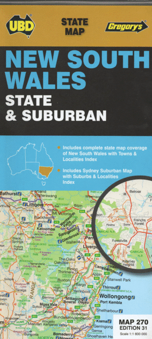 New South Wales Map 270 State and Suburban Map