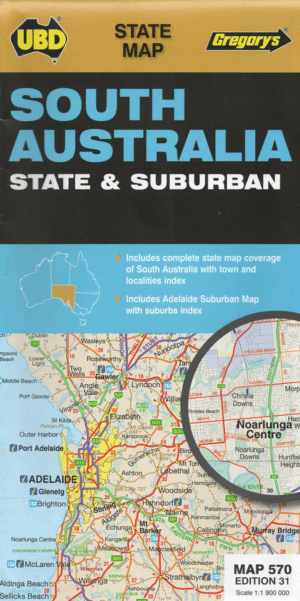 South Australia Map 570 State & Suburban UBD/Greg.