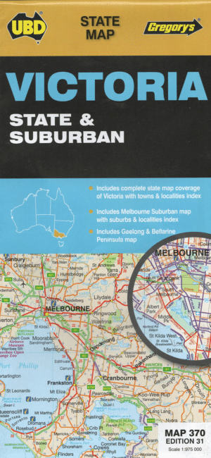 Victoria Map 370 State and Suburban UBD - Greg