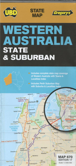 Western Australia State Map 670 and Suburban UBD/Greg