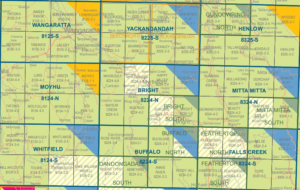 Bright 8224-N 1:50,000 Scale Vicmap