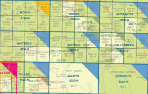 Buffalo 8224-S  1:50,000 Scale Vicmap