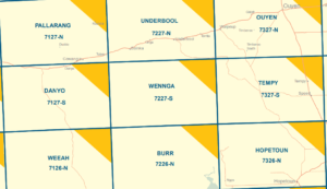 Burr 7226-N 1:50,000 Scale Vicmap