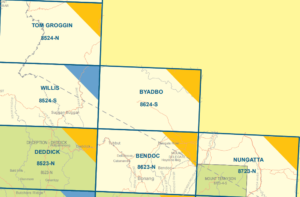 Byadbo 8624-S 1:50,000 Scale Vicmap