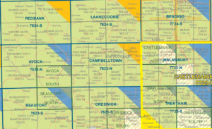 Campbelltown 7623-N 1:50,000 Scale Vicmap