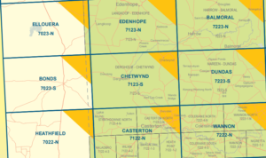 Chetwynd 7123-S 1:50,000 Scale Vicmap