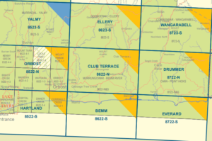 Club Terrace 8622-N 1:50,000 Scale Vicmap