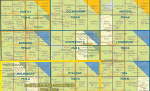Costerfield 7824-S 1:50,000 Scale Vicmap