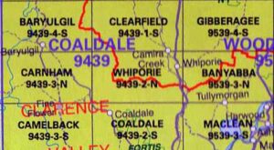 Whiporie 9439-2N NSW Topographic Map Printed