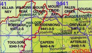 Woodenbong 9441-3-S NSW Topographic Map