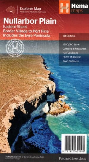 Nullarbor Plain Eastern Sheet Map Hema